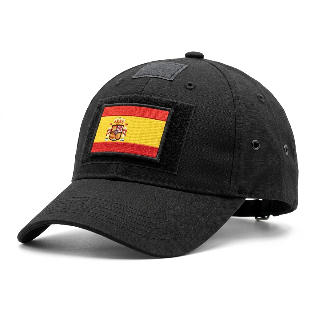 Gorra Táctica con Velcro · Negra — Strong Training