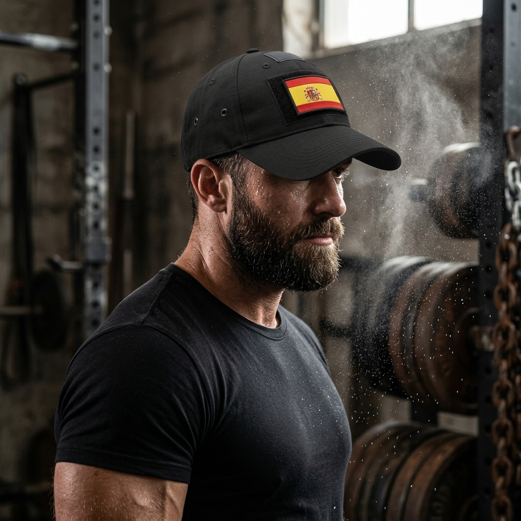 Gorra Táctica con Velcro · Negra — Strong Training