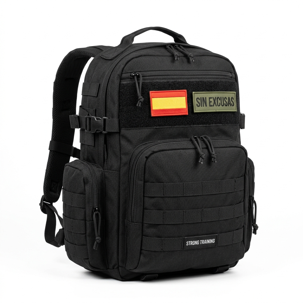 Mochila Táctica 25 L · Negra — Strong Training