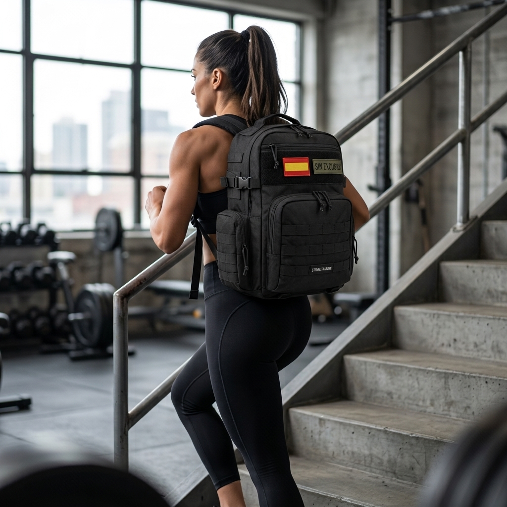 Mochila Táctica 25 L · Negra — Strong Training