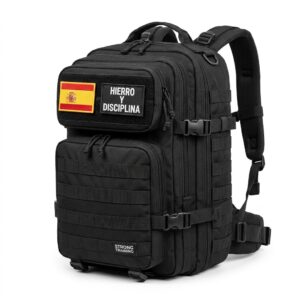 Mochila Táctica 45 L · Negra — Strong Training
