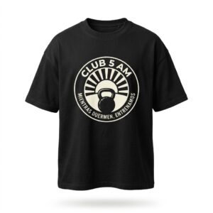 Camiseta Oversize «Club 5 AM» — Strong Training