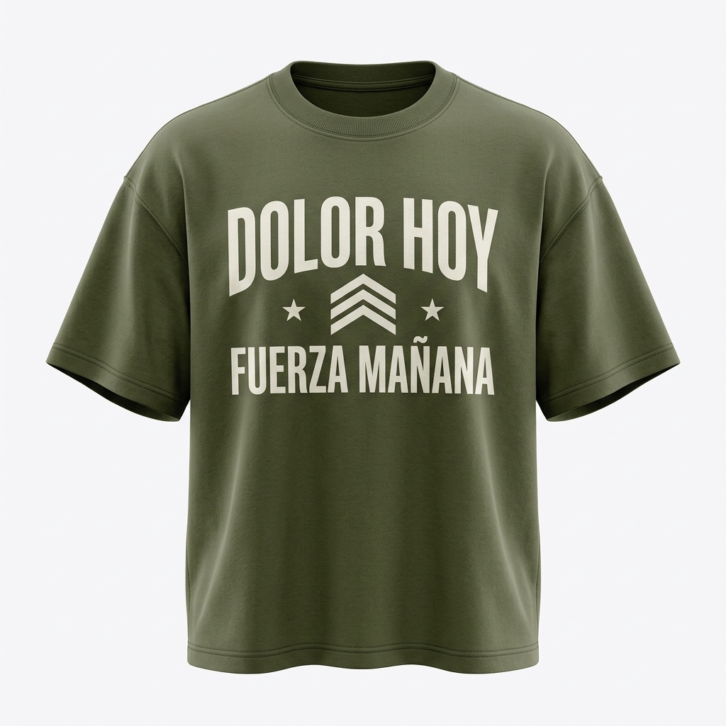 Camiseta Oversize «Dolor Hoy, Fuerza Mañana» — Strong Training