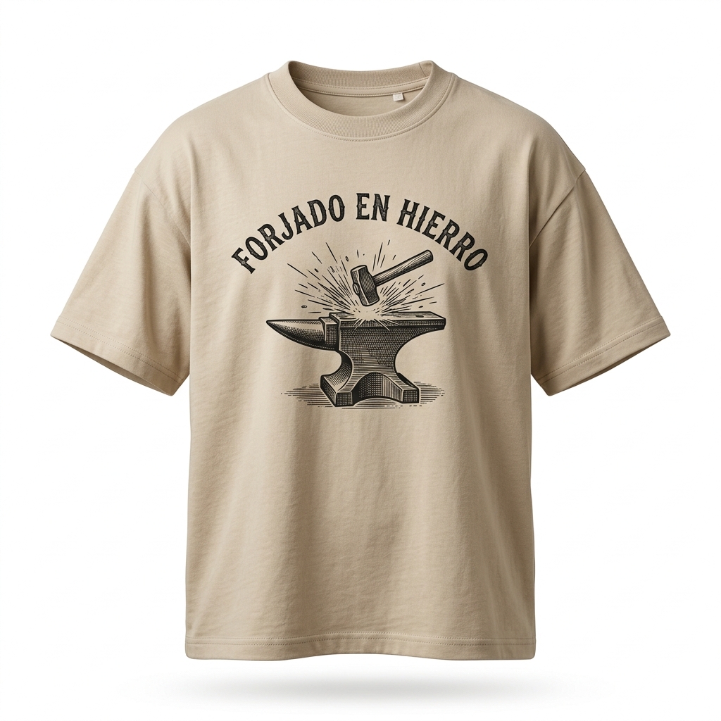 Camiseta Oversize «Forjado en Hierro» — Strong Training