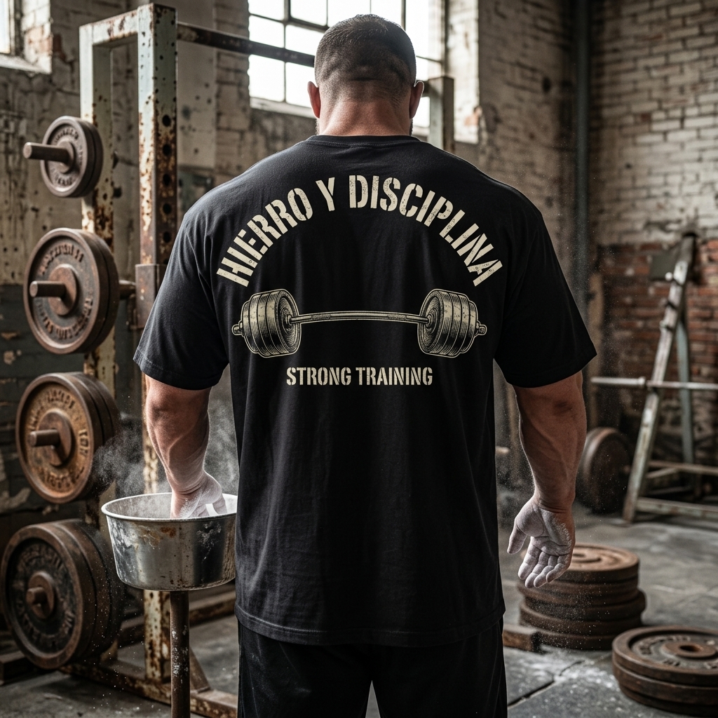 Camiseta Oversize «Hierro y Disciplina» — Strong Training