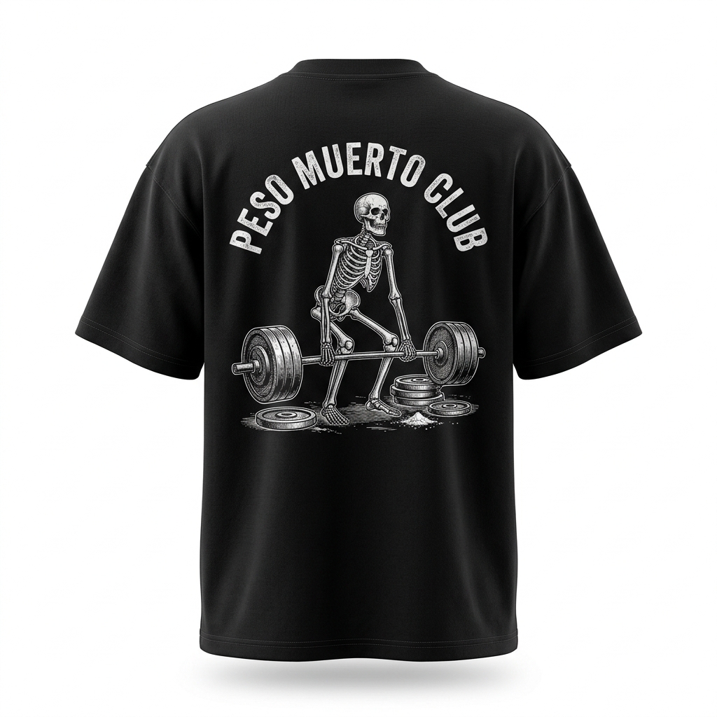 Camiseta Oversize «Peso Muerto Club» — Strong Training