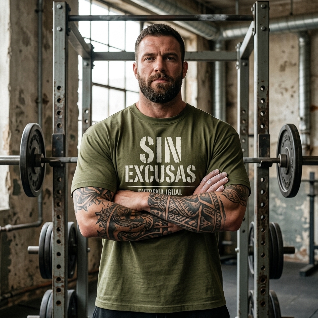 Camiseta Oversize «Sin Excusas» — Strong Training