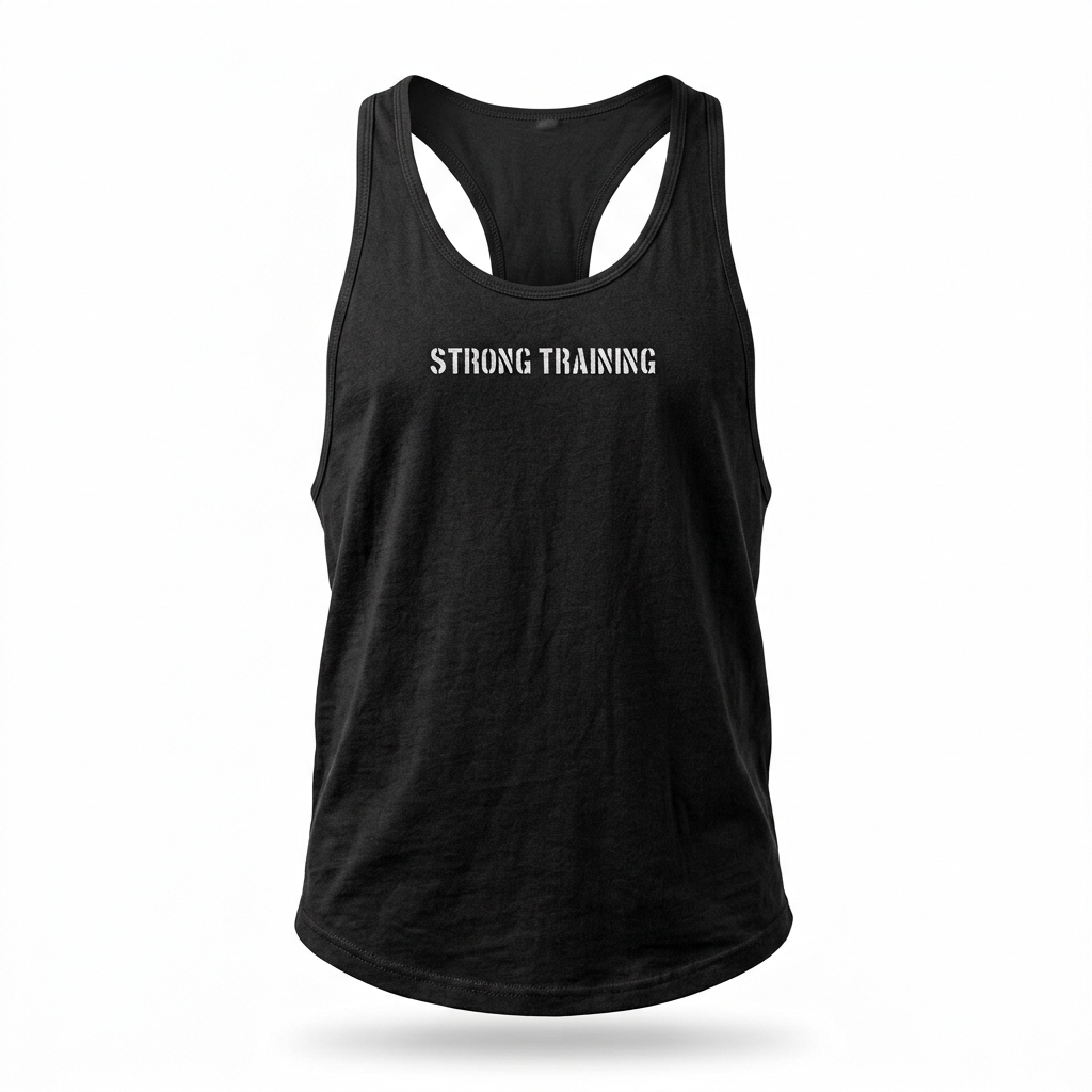 Camiseta de Tirantes Old School · Negro — Strong Training